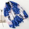 88*180cm Animal Print Women Viscose Scarf Autumn Winter Warm Shawl Cotton Linen Feeling Tassel Pashmina Muslim Hijab Wrap Lady