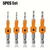 5/7pcs Countersink Drill Bit Set, 8Mm Round Shank, Conical Sizes 2.8-4.0Mm for Woodworking, Screw, Hole Drilling & Opening Tools