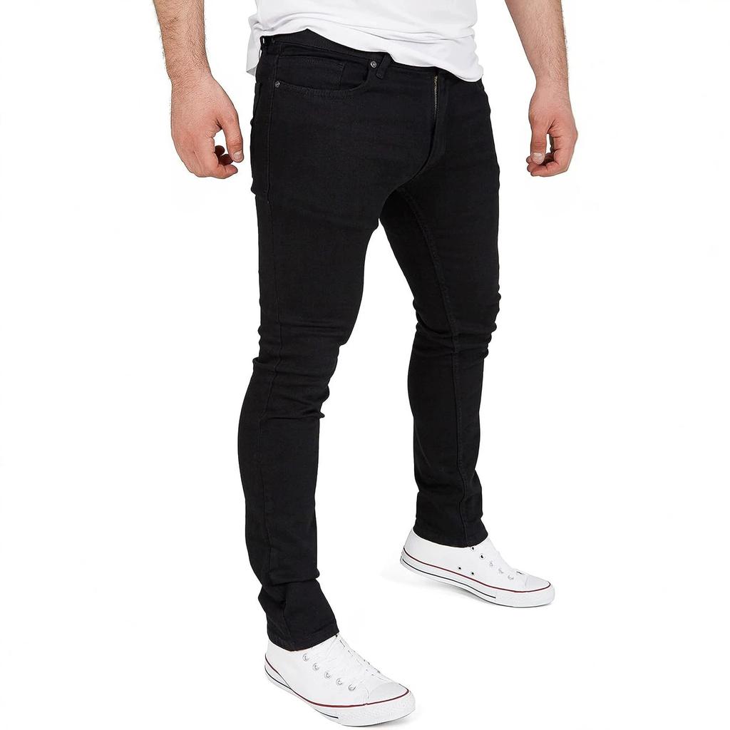 American street men's retro washed straight jeans design sense versatile ruffian handsome leggings spot