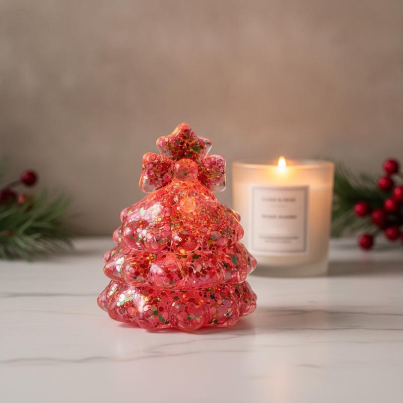 Christmas Tree Fun Pinch Toy Slow Rising Stress Relief Fidget Toy Anti‑Anxiety Sensory Focus Fidget Toy Christmas Gifts