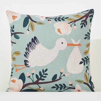 Decorative Cushion Covers Flower Floral Pillowcase Nordic Home Decor Living Room Hotel Sofa Seat Custom Throw Pillow Covers