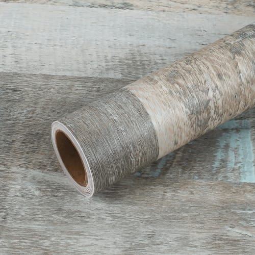 VEELIKE Wood Grain Wallpaper, Self-Adhesive Removable Wallpaper for Waist Walls, Sliding Doors, and Tabletops, 40x300cm, Waterproof and Heat-Resistant