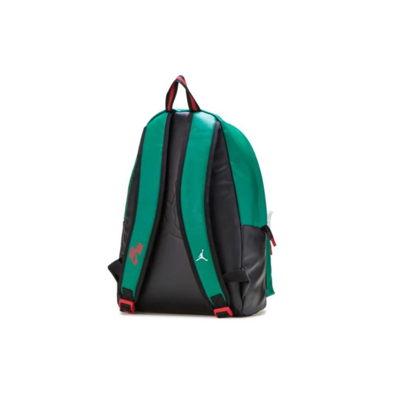 Jordan Polyester Basketball Bags Backpack Regular Unisex Black Green Multicolor Jordan 9A0390-085