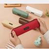 Small Size Canvas Pencil Case Solid Color Pencil Organizer Case  Stationery Storage