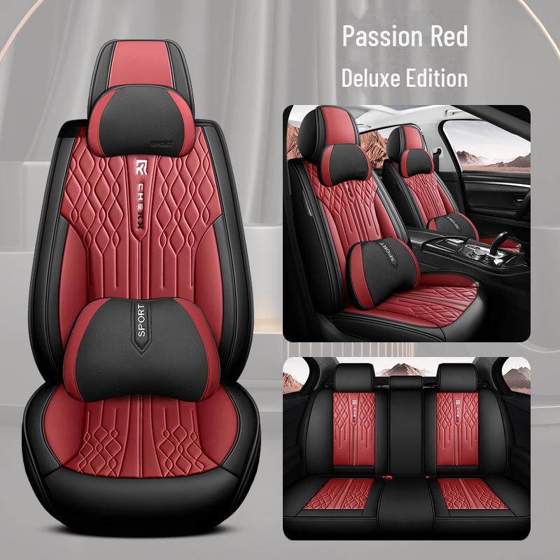 2023 Full-Cover Full-Leather Four-Season Universal Car Seat Cushion