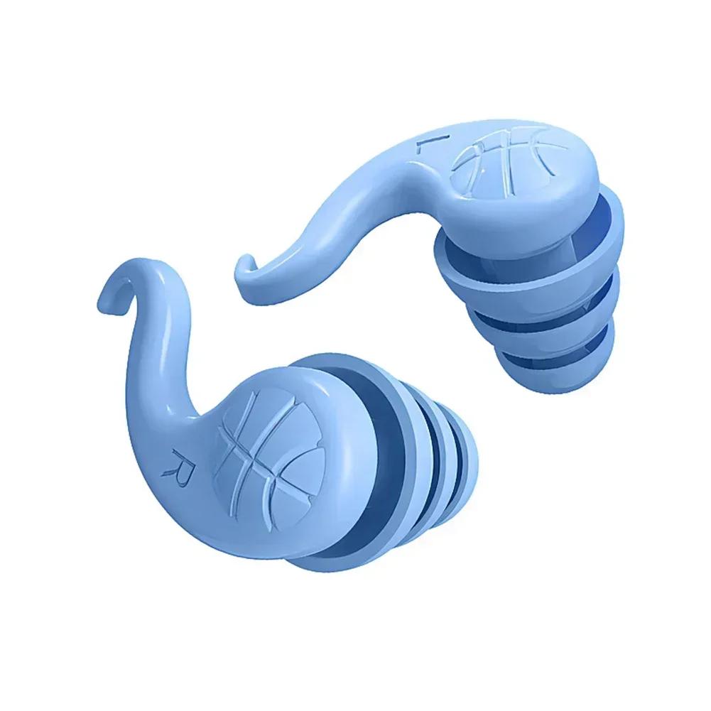 Silicone Soundproof Ear Plugs 3-Layers Protection for Sleep Noise Reduction Anti-Noise Sleeping Earplugs Swimming Earplugs