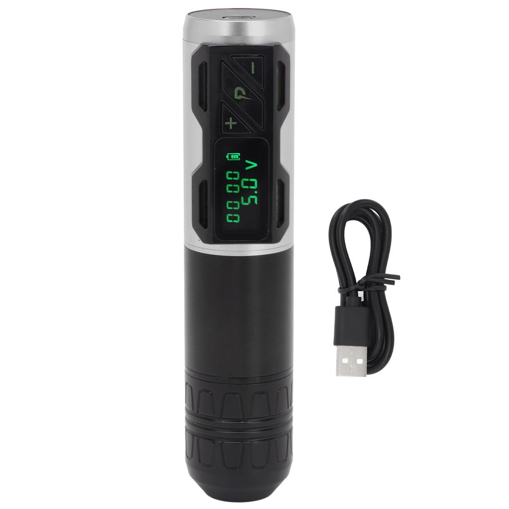 Wireless Tattoo Machine LCD Screen Liner Shader Rotary Tattoo Machine Pen with 1800mAh Battery