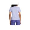 Under Armour Ua Meridian Solid Color Soft Breathable Comfortable Short Sleeve T-Shirt Women T-Shirts Light-Blue Purple 1379155-539