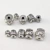 Tibetan Silver Mantra Spacer Beads - Star & Moon Bodhi Vajra Accessories