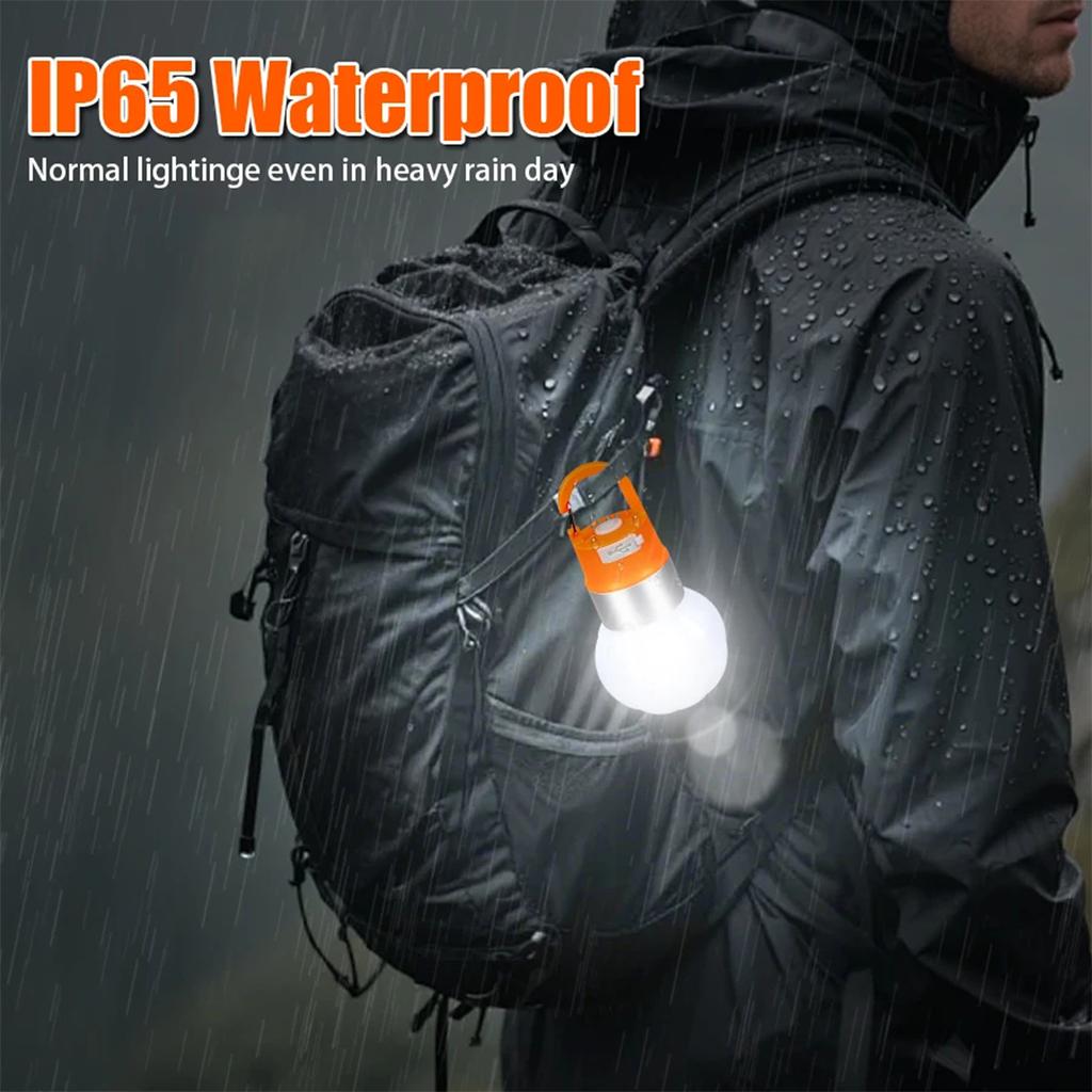 Rechargeable Led Camping Light Tent Lamp Outdoor Rainproof Hiking Backpacking Lights Waterproof Portable Flashlights Lantern Rgb