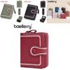 Womens Short Wallet With Zipper Closure And Embroidered Design For Daily Use