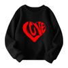 Mädchen Rundhals-Pullover für Kinder Bedruckte Baby-Oberteile Valentinstag