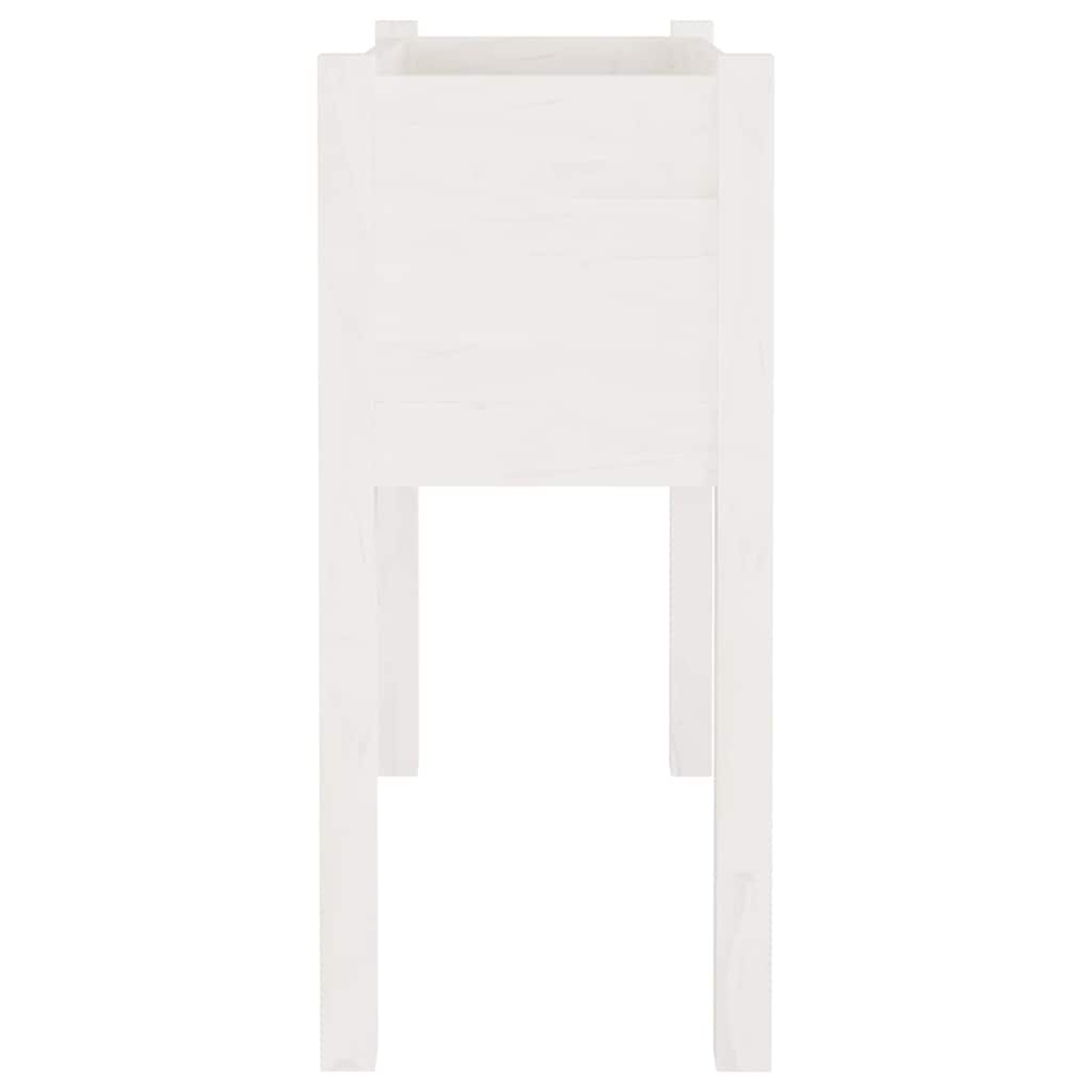 vidaXL Pflanzkübel 2 Stk. Weiß 70x31x70 cm Massivholz Kiefer