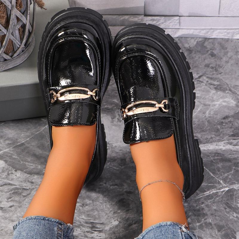 Fashion 2024 Autumn Ladies Shoes New Fashion Round Toe Retro Solid Color Mary Jane Shoes Daily Casual Ladies Shoes Zapatos Mujer