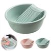 Thickened Washboard Basin 2IN1 Laundry Tub Underwear Cleaning Basin  For Hand Washing Clothes