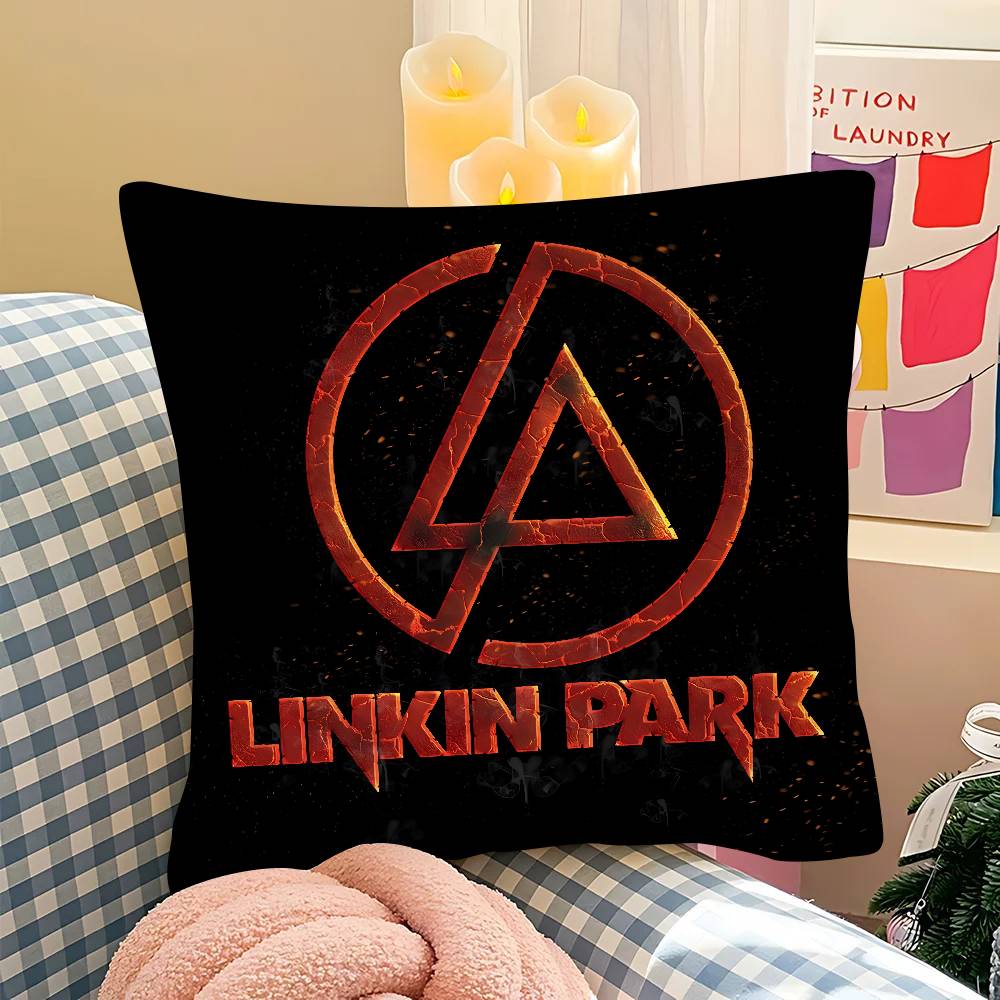 Rock Band L-Linkin Cool P-Park Kissenbezug Quadratisches Kissen Schlafzimmer Sofa Freizeit Komfortkissen Auto Wohnzimmer Heimdekoration