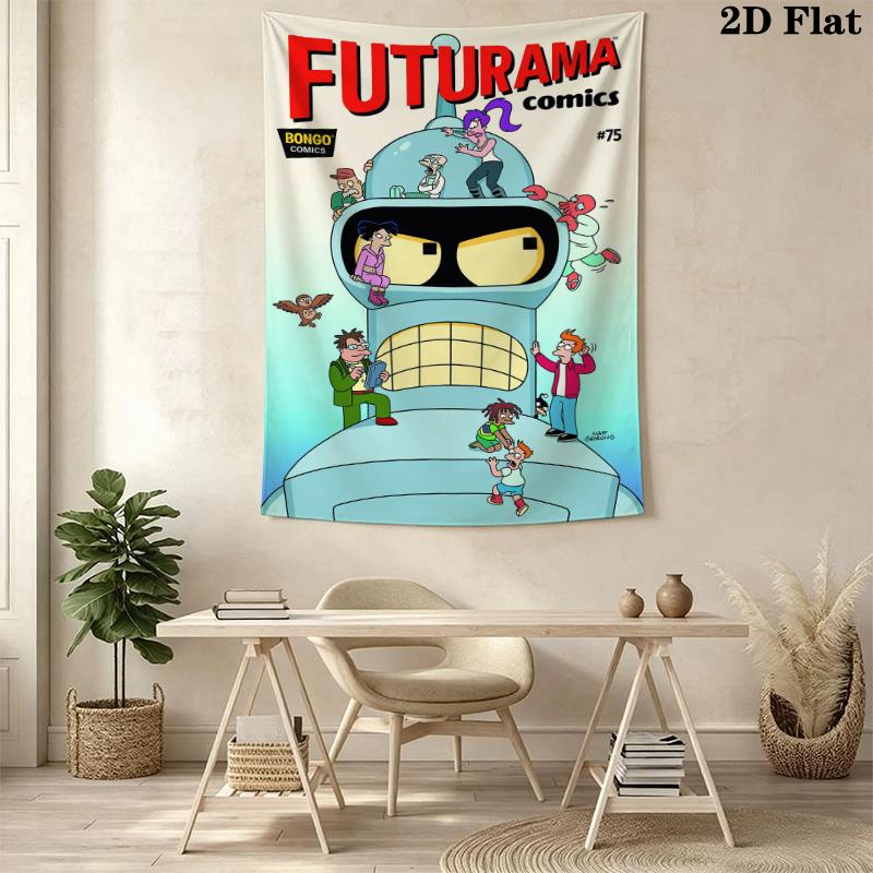 Future City Manga Pattern Home Decor Tapestry, Wall Hanging, Decorative RV Wall Cloth.XGT0914521
