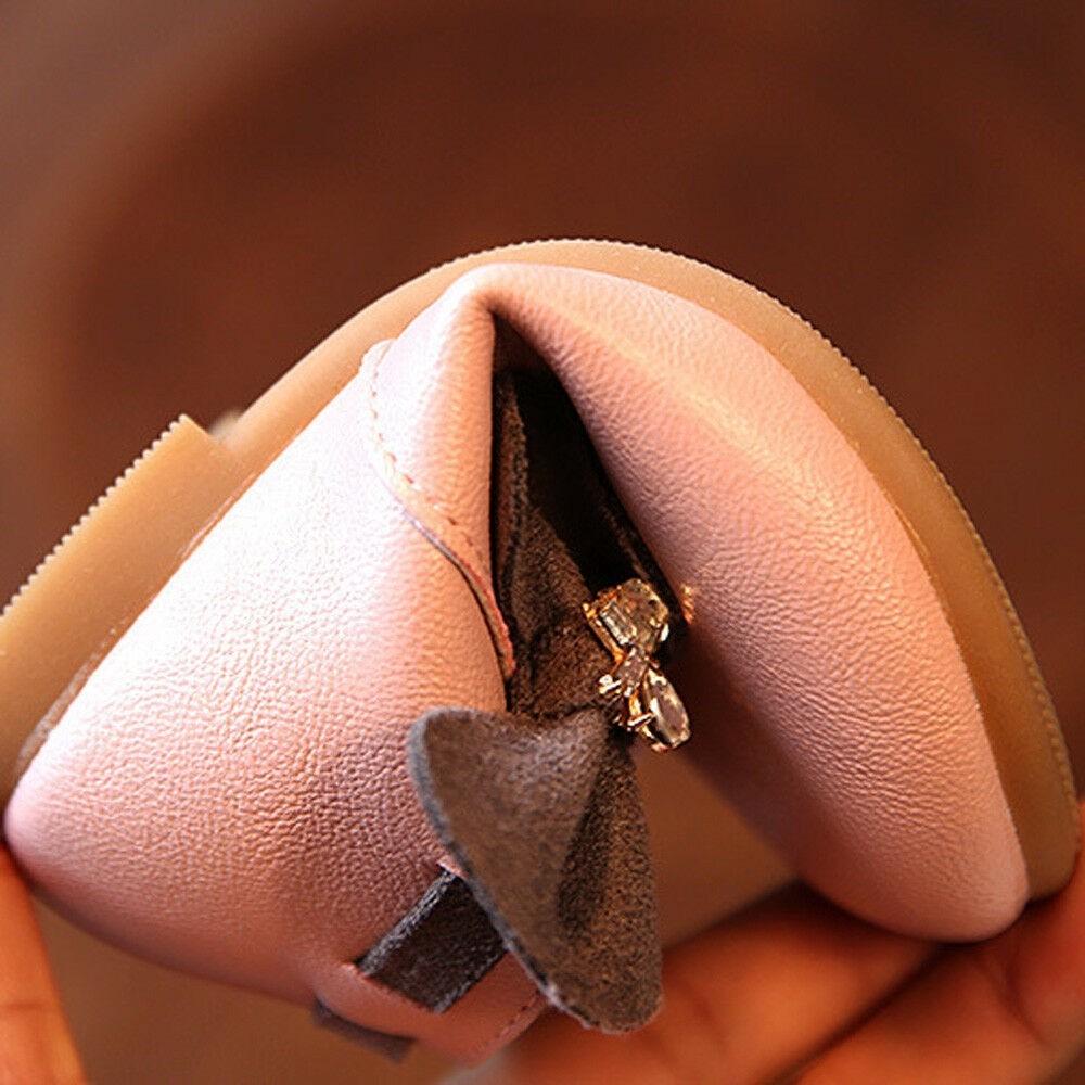 Charming Toddler Baby Girl Leather Moccasins With Bowknot And Zipper Design