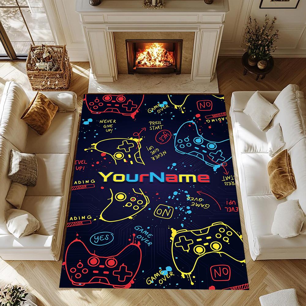 Roblox 491 Customize Your Name Floor Mat Perfect for Balcony Living Rooms Game Room Study room Anti-slip Rug Anime Office Decor Wedding Party Gift