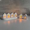 3D Hollow House Silicone Mold Rabbit Butterfly Umbrella Flower Pattern DIY Atmosphere Light Small House Decoration Plaster Mold