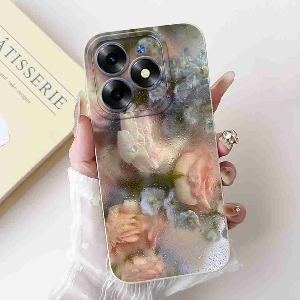 Pink Cat For Tecno Spark Go 2024 Cases BG6 Soft Silicone Cover For Tecno Spark 20 Spark20 SparkGo 2024 Casing Phone Case