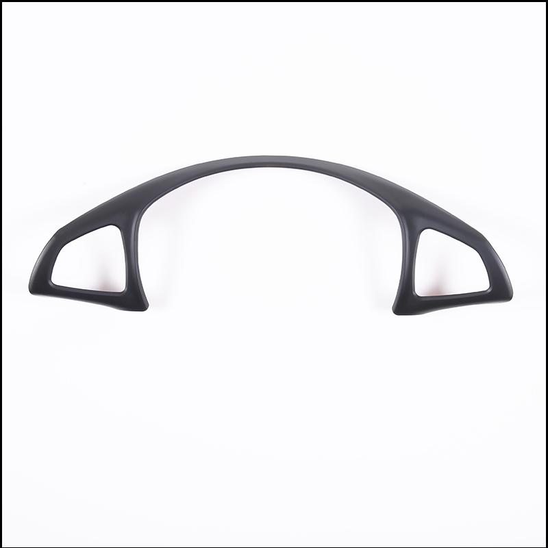 For Mercedes Benz C E GLC CLA Class W205 W213 X253 ABS Silver Car Steering Wheel Trim Cover Sticker Decal Decorative Accessories