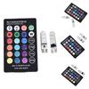 2Pcs T10 5050 W5W 6 Smd Remote Control Rgb Led Car Dome Reading Light Lamp Bulb