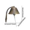 WTEMPO 1PC Retro Iron Door Bell Vintage Wall Hanging Hand-cranked Bell Bar Villa Garden Cafe and Farm Reminding Bell
