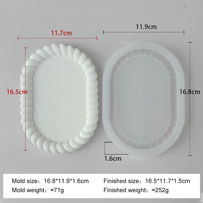 

Сделай сам Эпоксидная смола Гипс Подставка для хранения Силиконовая форма Геометрическое Облако Овальная В форме сердца Витая Гипсовая Ручная работа Формы для подстаканников