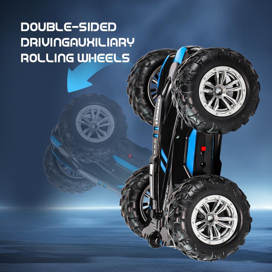 RC Spray Car 2.4G Double-sided Stunt with Lights Children's Toys Direct Charging Compatible External Charging