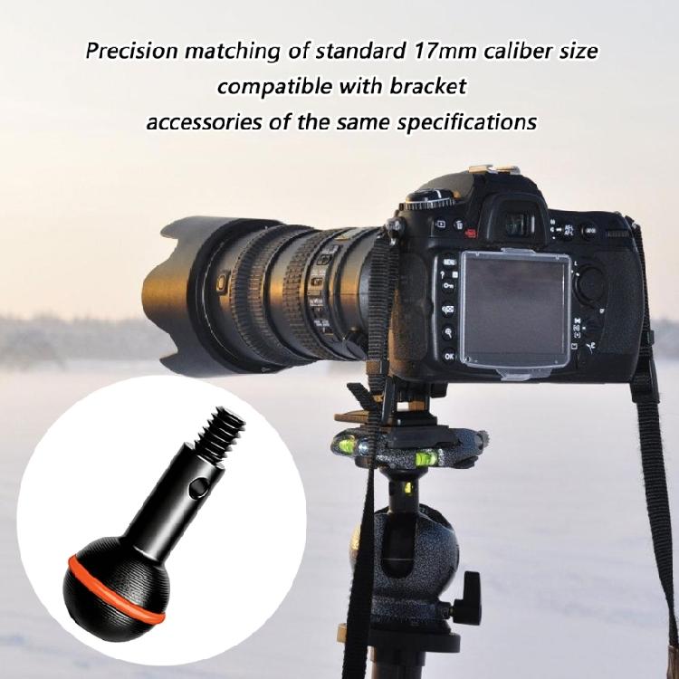 Multifunctional 17Mm Ball Mount Head Adapters For Smooth Tilting And Panning Movements In Photo Video Applications