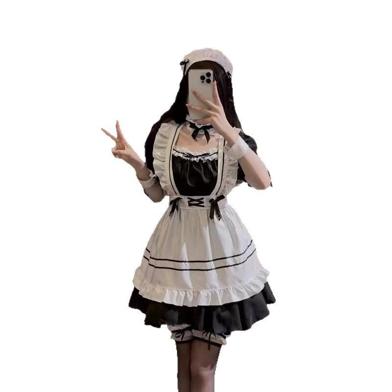 Night show lingerie Japanese cos cute student women's dress maid dress short skirt Lolita maid dress