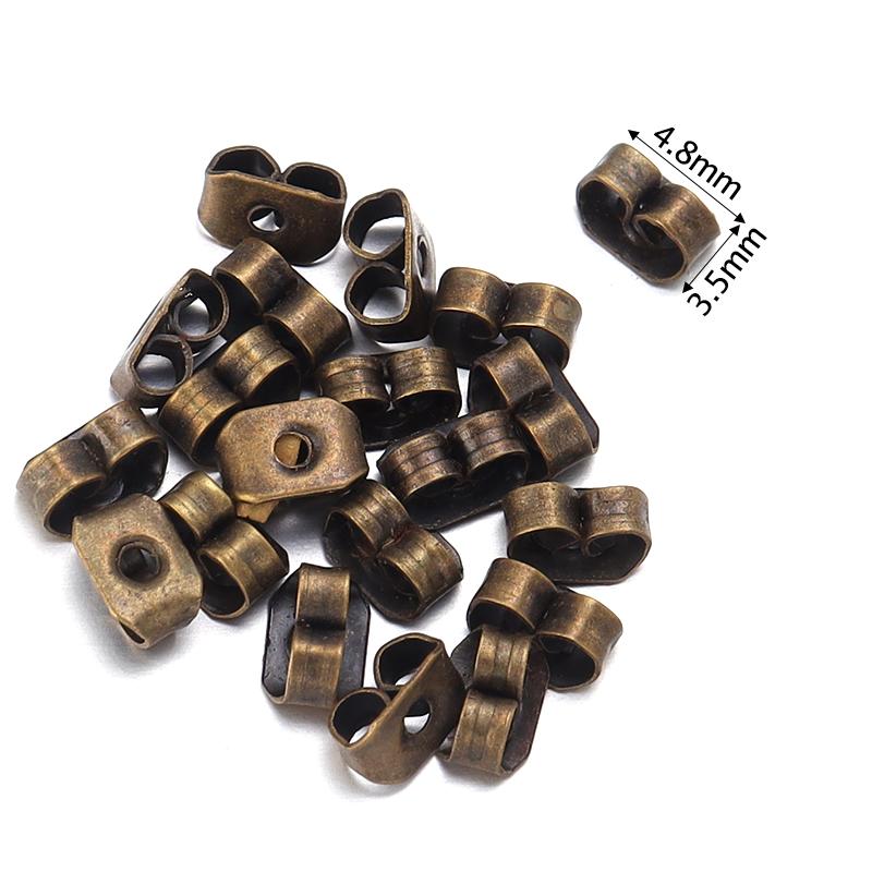 100-200pcs/Lot Rubber Ear Backs Stopper Earnuts Stud Earring Back Supplies For DIY Jewelry Findings Making Accessories Wholesale