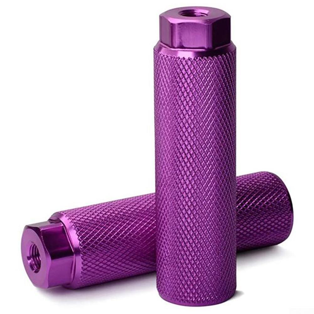 

1 пара велосипедных подножек 100x28 мм, противоскользящие из алюминиевого сплава фиолетовый