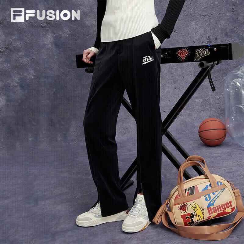 FILA FUSION Women s Knitted Straight-Leg Casual Pants S
