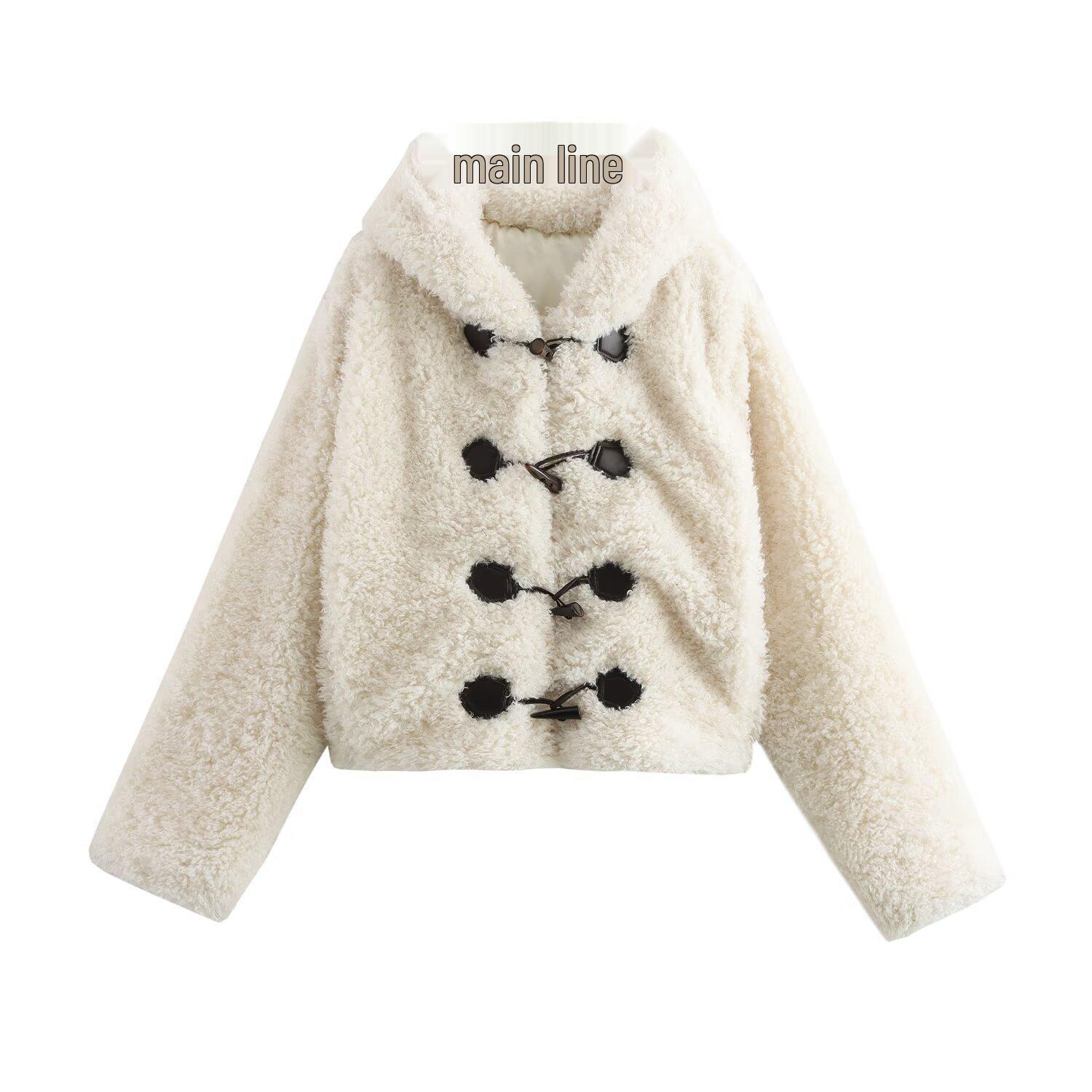 

Женское пальто из искусственного меха с деталью в виде узла, Осень/Зима 2024 81786 Extra Small