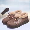 Winter Velvet Thickened Warm Middle-aged and Elderly Mother Shoes Women's Cotton Shoes Flat Non-slip