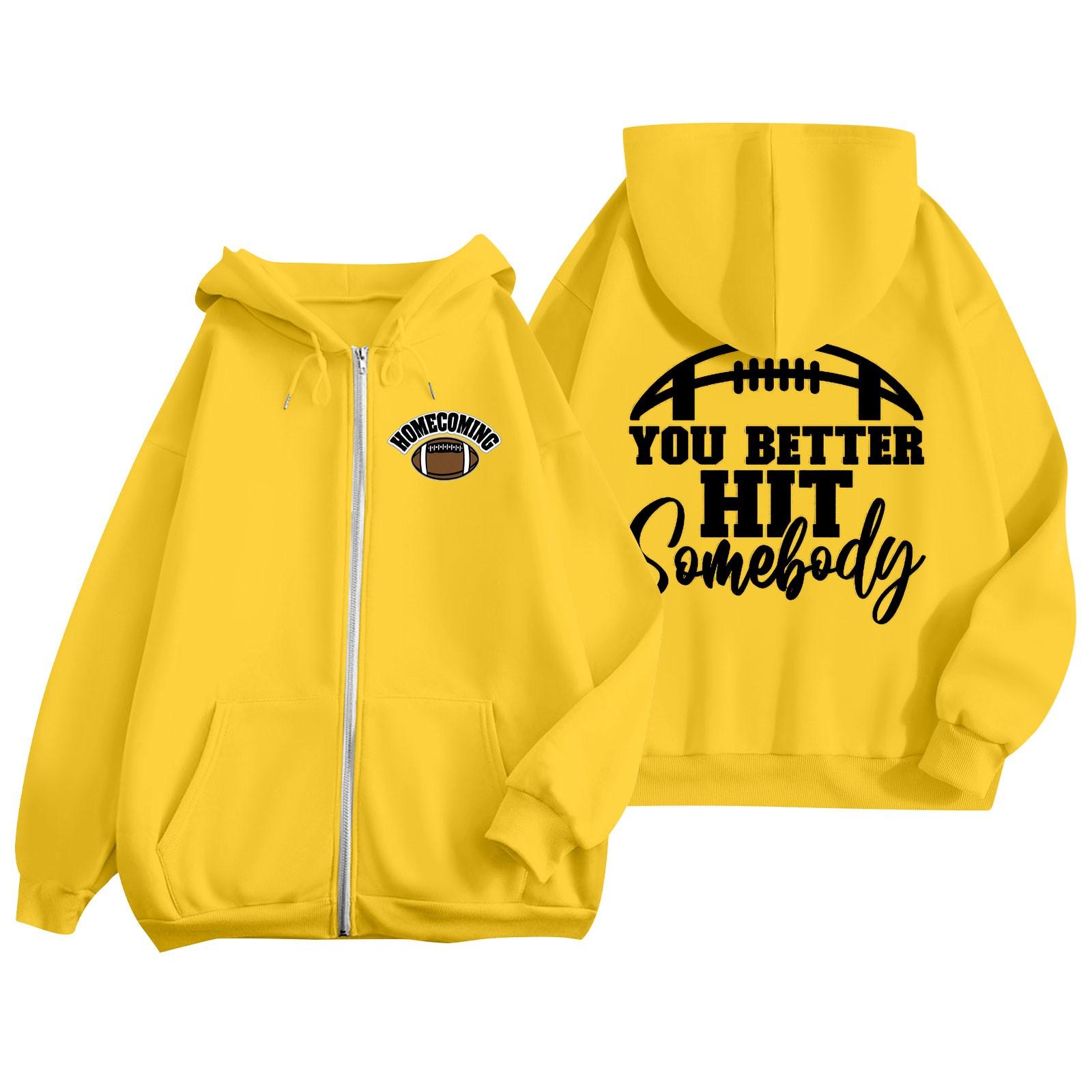 

Женская однотонная толстовка с длинным рукавом на молнии, повседневная, удобная, свободная, легкая женская толстовка XL жёлтый