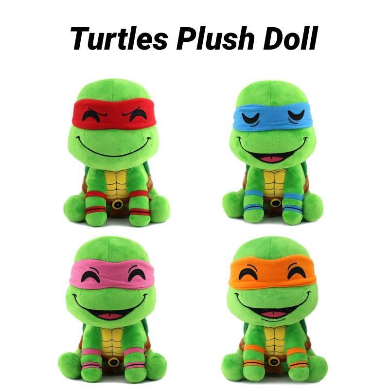 Cute Ninja Turtle Plush Toy Soft Stuffed Animal For Kids Cartoon Style Turtle Figure