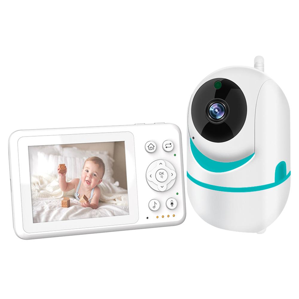 

D031 3.2-inch LCD Baby Monitor 2 Way Voice Built-in Lullabies Home Baby Security Camera Blue/EU Plug