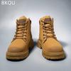 Botas Originales para Hombre Zapatos Británicos de Caña Alta Transpirables Tendencia de Moda Cómodos Capa Superior Cuero Vacuno Primavera y Verano Nuevo