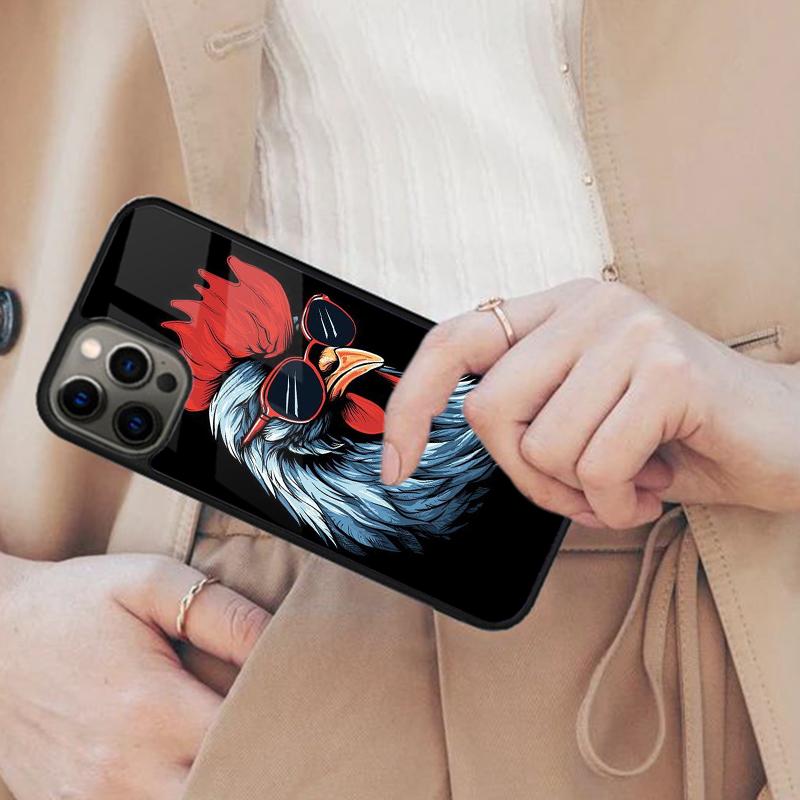 Cock Rooster Chicken Magnetic Phone Case For APPLE iPhone 17 Air 16 14 13 12 Pro Max 15 Plus Wireless Charge With MagSafe Cover