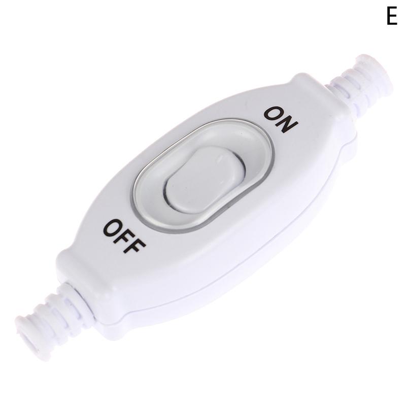 3A 250V Impermeabil Întrerupător în linie Întrerupător cu cablu Fir rotund Contact argintiu dublu