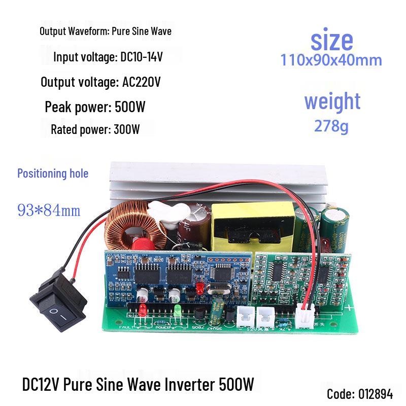 12V auf 220V Wechselrichter Konverter Sinuswelle Stromversorgung Modul Leiterplatte