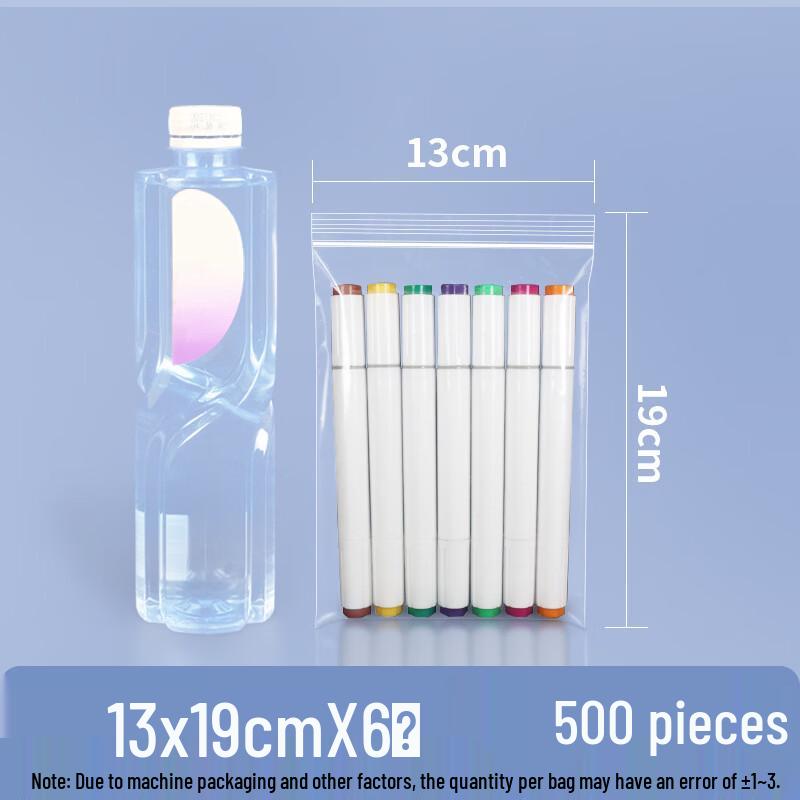 Transparent Self-Sealing Food Storage Bags