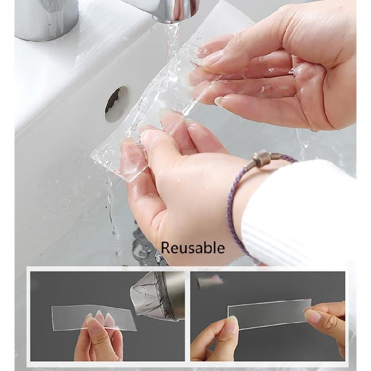 3Pcs Highly Temperature Resistant Adhesive Strips Double Sided Clear Mounting Tape For Household Items Secure Fixation