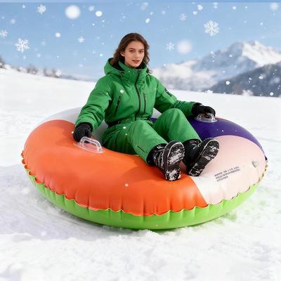 In-Stock Thickened PVC Snow Tube: Inflatable, Anti-Rollover for Outdoor Winter Skiing