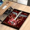 1pc Digital Printed Chair Rug for Home Office Use, Red Electric Guitar Carpet Appropriate for All Seasons, Soft Area Carpet