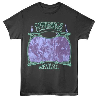 Creedence Clearwater Revival Band Hazy Woods Photo Men's T Shirt