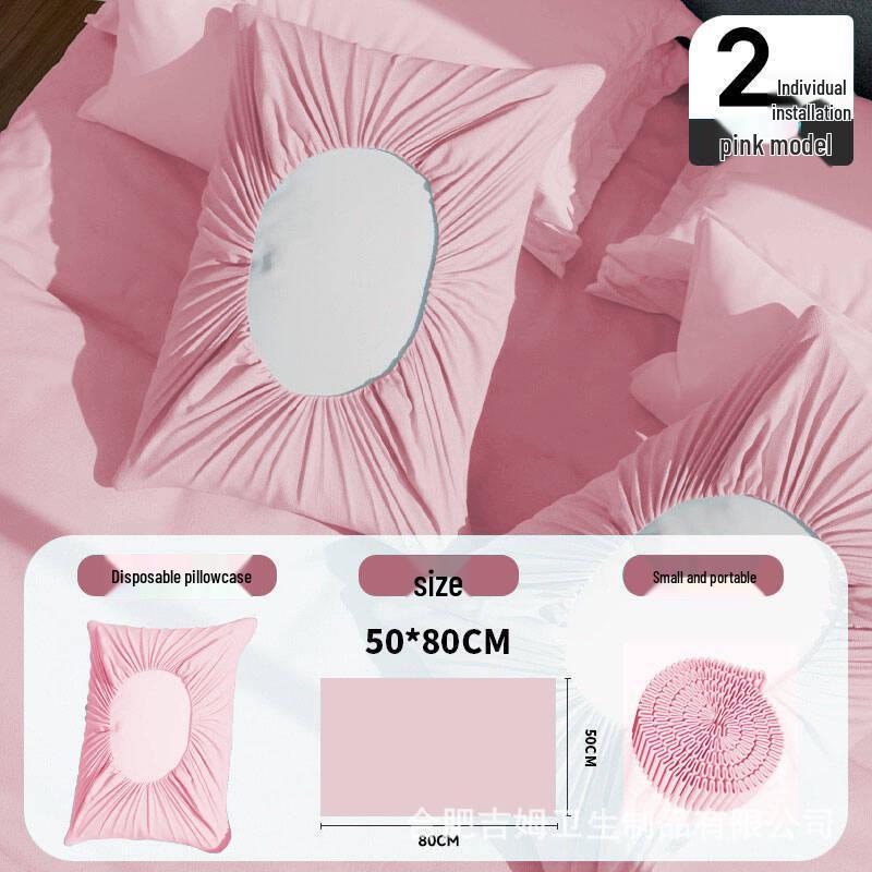 

Stain-Proof Elastic Disposable Pillowcase for Travel & Hotel, Thickened & Enlarged Elastic Band